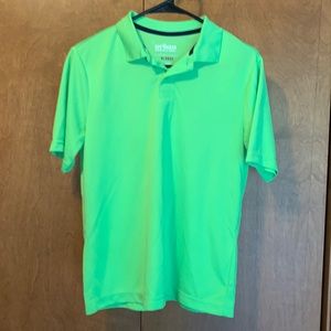EUC child’s neon green polo style shirt - size XL